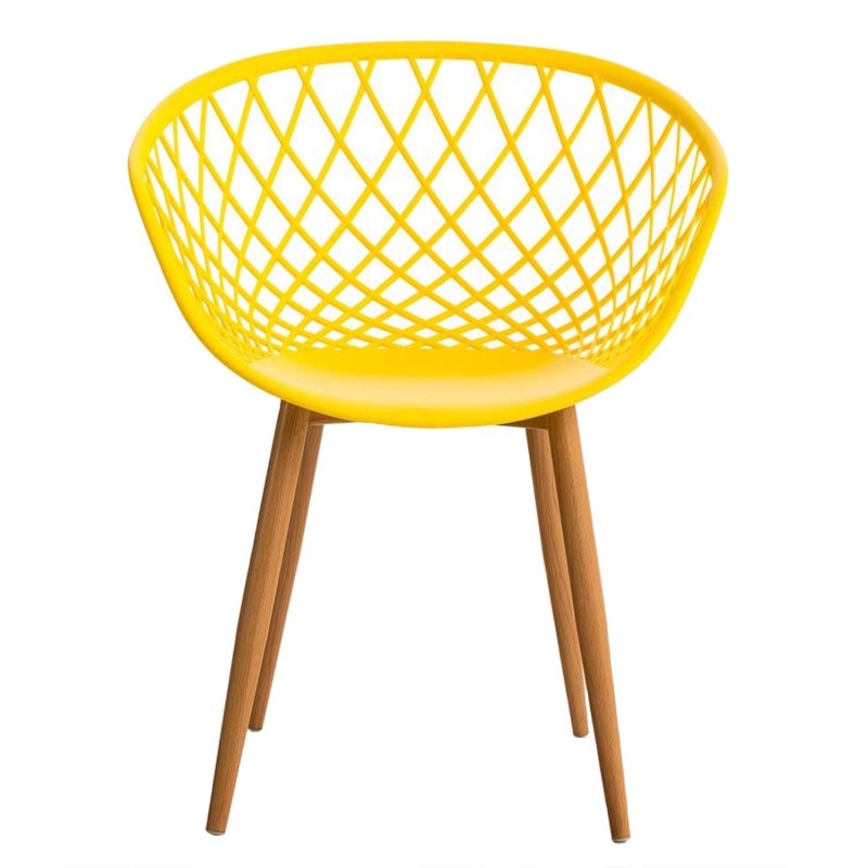 Silla de Confidente TROPIC, diseño exclusivo y moderno, estructura de metal, color negro