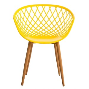 Silla de Confidente TROPIC, diseño exclusivo y moderno, estructura de metal, color negro