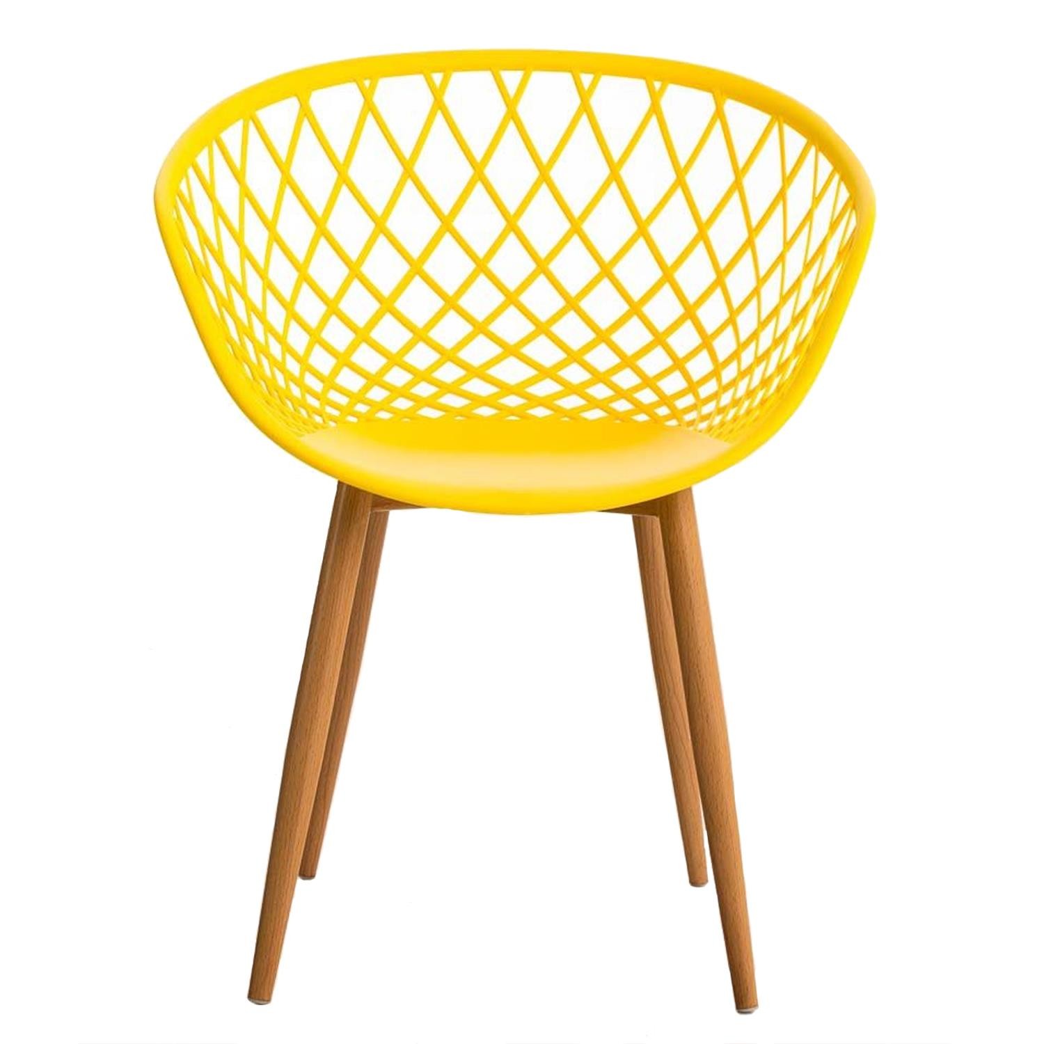 Silla de Confidente TROPIC, Exclusivo Diseño Moderno, Estructura de Metálica, en color Negro