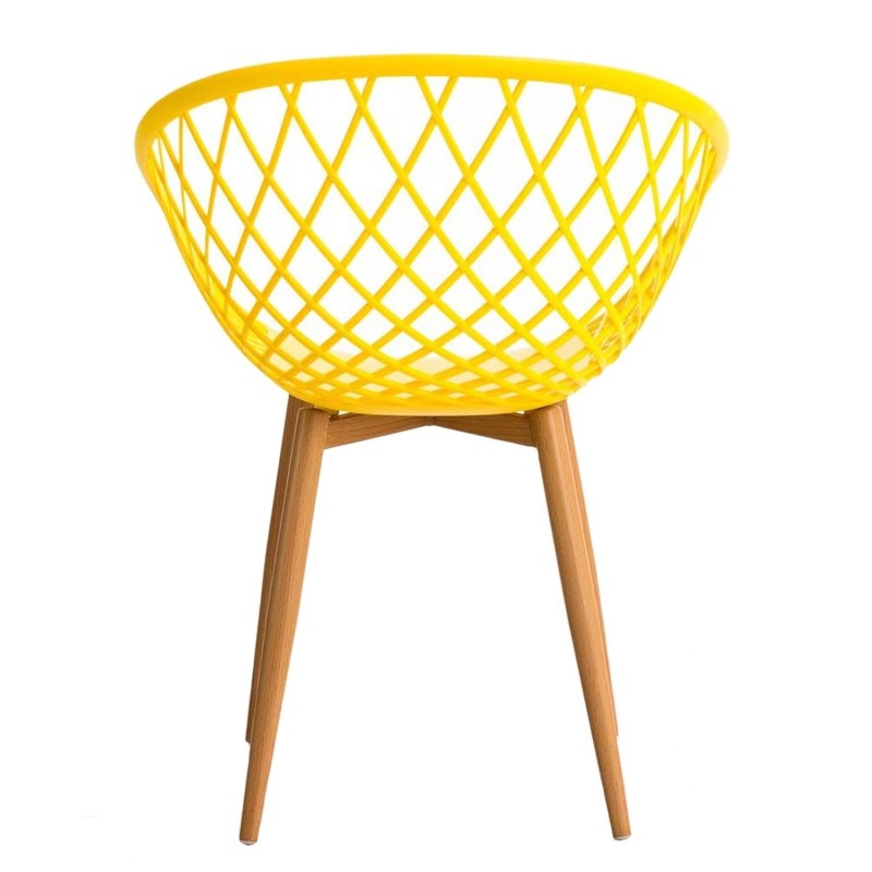 Silla de Confidente TROPIC, diseño exclusivo y moderno, estructura de metal, color negro