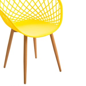 Silla de Confidente TROPIC, diseño exclusivo y moderno, estructura de metal, color negro