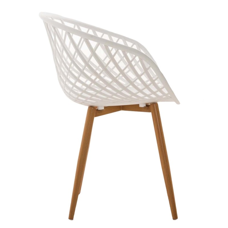 Silla de Confidente TROPIC, diseño exclusivo y moderno, estructura de metal, color negro