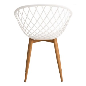 Silla de Confidente TROPIC, diseño exclusivo y moderno, estructura de metal, color negro