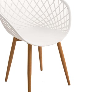 Silla de Confidente TROPIC, diseño exclusivo y moderno, estructura de metal, color negro