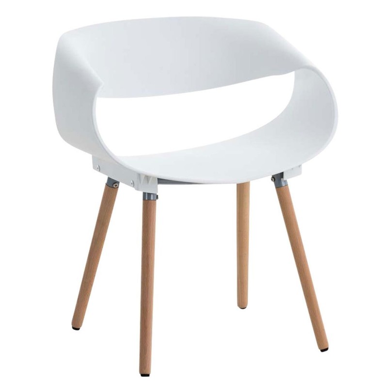 Silla de Confidente LARY, diseño moderno y sofisticado, estructura de metal, color negro