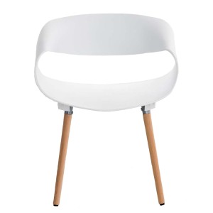Silla de Confidente LARY, diseño moderno y sofisticado, estructura de metal, color negro