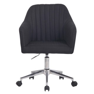 Silla de Oficina FOCUS TELA, Gran acolchado, en color negro 2