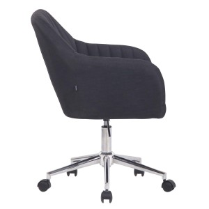 Silla de Oficina FOCUS TELA, Gran acolchado, en color negro