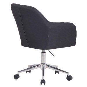 Silla de Oficina FOCUS TELA, Gran acolchado, en color negro