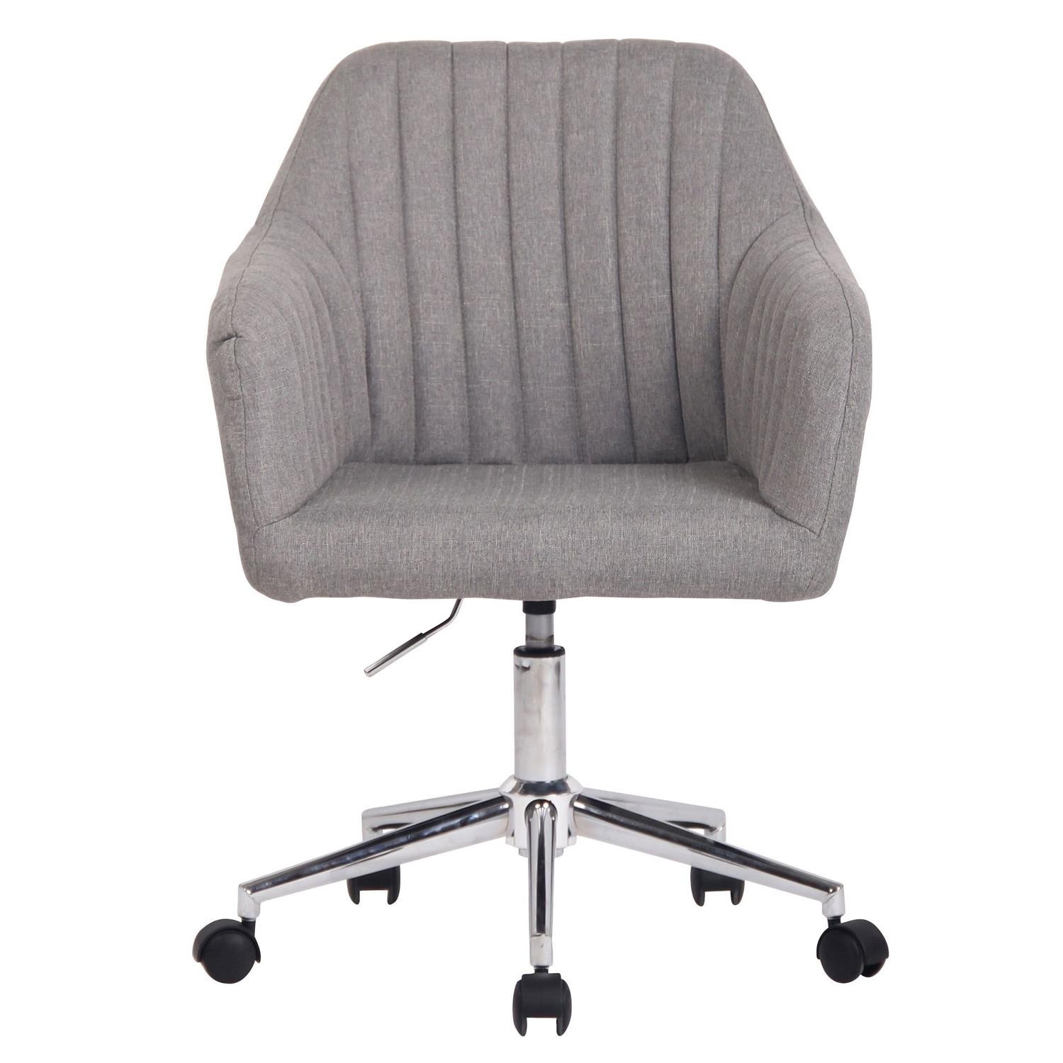 Silla de Oficina FOCUS TELA, Gran acolchado, Base Metálica, en color Negro