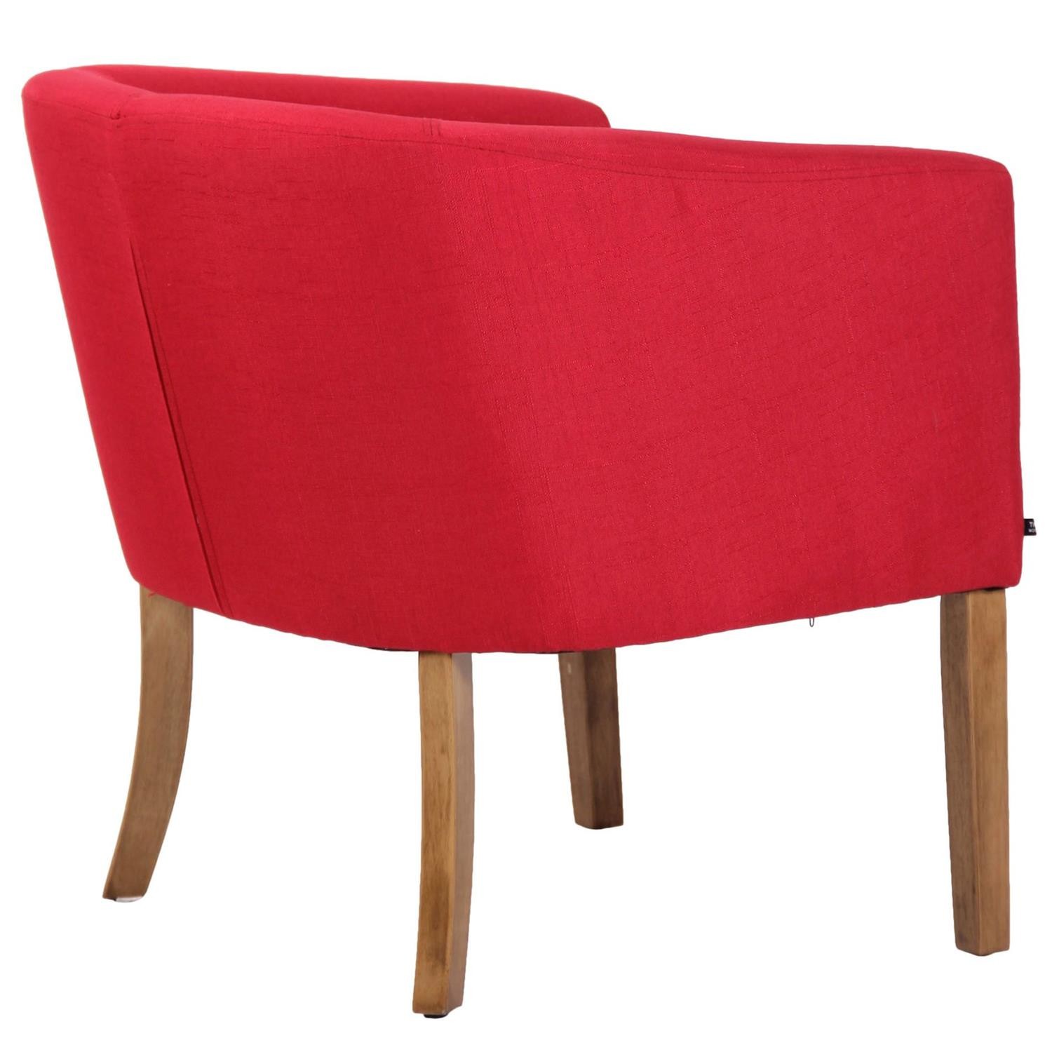Silla de Confidente THEO, Patas de Madera Claras, en Tela color Negro