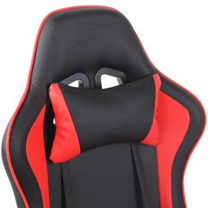 Silla Gaming ATMOS, Con Reposapiés, en Piel color Negro