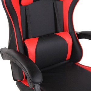 Silla Gaming ATMOS, Con Reposapiés, en Piel color Negro