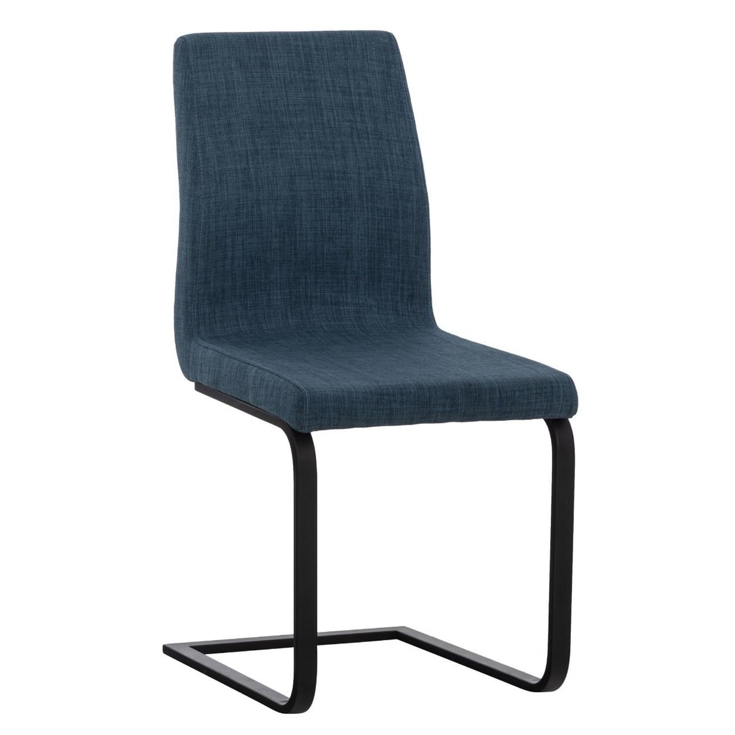 Silla de Confidente ELARA TELA, Gran Acolchado, color Blanco