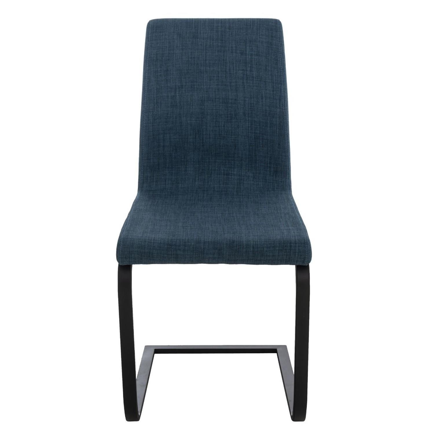 Silla de Confidente ELARA TELA, Gran Acolchado, color Blanco