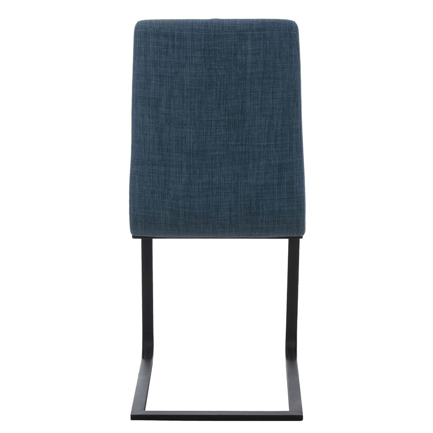Silla de Confidente ELARA TELA, Gran Acolchado, color Blanco