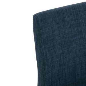 Silla de Confidente ELARA TELA, Estructura en Acero inoxidable, color Blanco