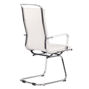 Silla de Confidente QUEBEC V en Piel Natural color Negro