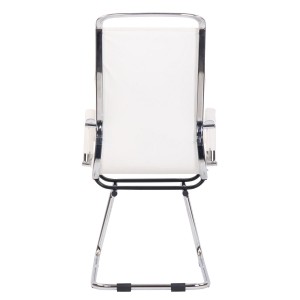 Silla de Confidente QUEBEC V en Piel Natural color Negro