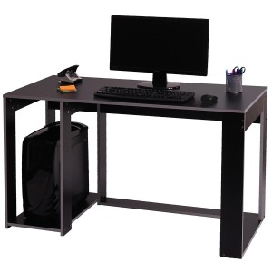 Mesa Gaming RODES, Dimensiones 120x60x76cm, Color Negro y Rojo