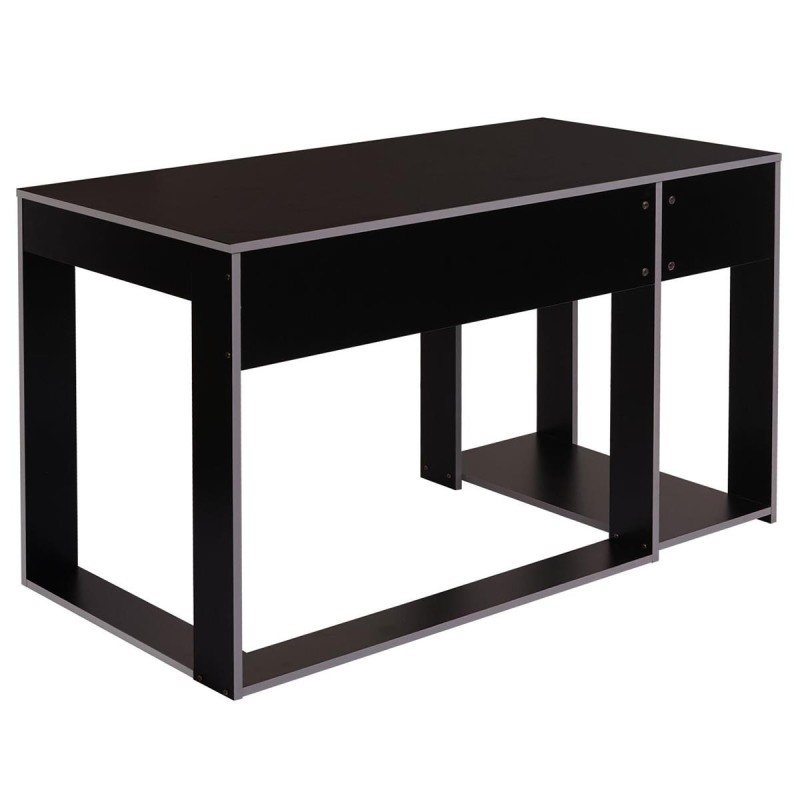 Mesa Gaming RODES, Dimensiones 120x60x76cm, Color Negro y Rojo