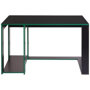 Mesa Gaming RODES, Dimensiones 120x60x76cm, Color Negro y Rojo