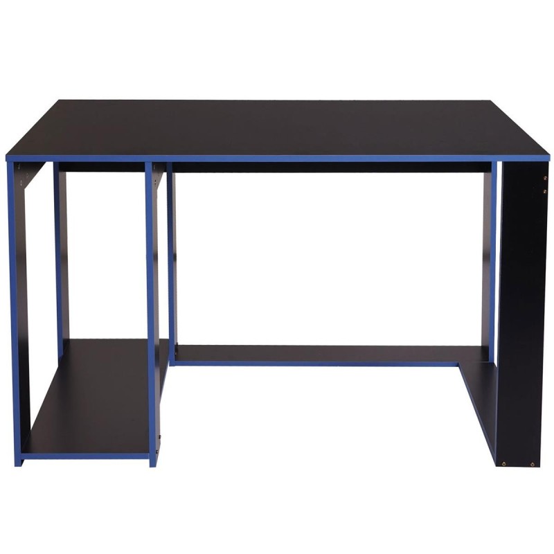 Mesa Gaming RODES, Dimensiones 120x60x76cm, Color Negro y Rojo