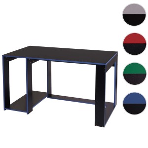 Mesa Gaming RODES, Dimensiones 120x60x76cm, Color Negro y Rojo