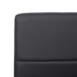 Lote 2 Sillas de Confidente VERMONT en Piel color Negro