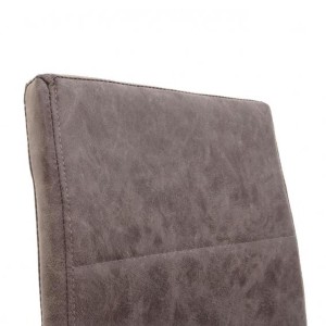 Lote 2 Sillas de Confidente VERMONT en Piel color Negro