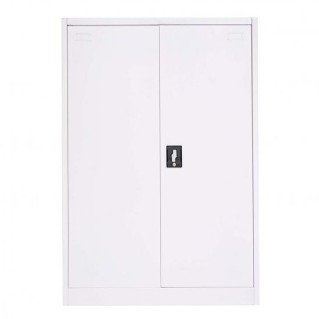 Armario SASKI, 140x90x40 cm, en Acero color Blanco 2