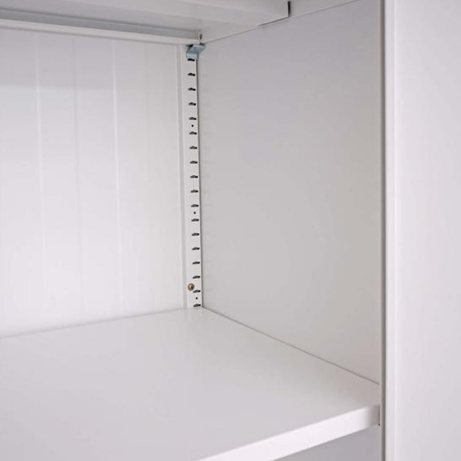 Armario SASKI, 140x90x40 cm, 2 puertas, en Acero color Blanco