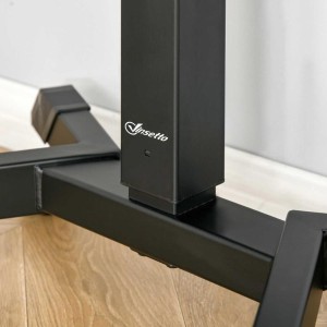 Mesa de Ordenador PARKER, totalmente ajustable y con altura regulable, en madera color negro