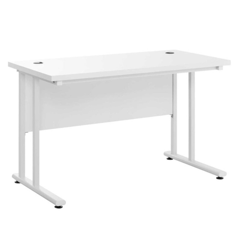 Mesa de Oficina MADAGASCAR, 120x60x75 cm, en Madera color Blanco