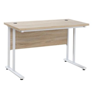 Mesa de Oficina MADAGASCAR, 120x60x75 cm, en Madera color Blanco