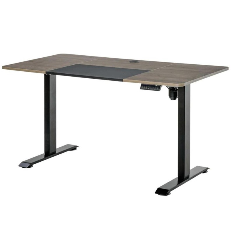 Mesa de Ordenador NAIROBI PLUS, Con altura regulable, en Madera color Teca