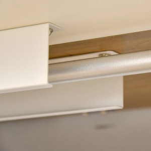 Mesa de Ordenador NAIROBI PLUS, Con altura regulable, en Madera color Teca