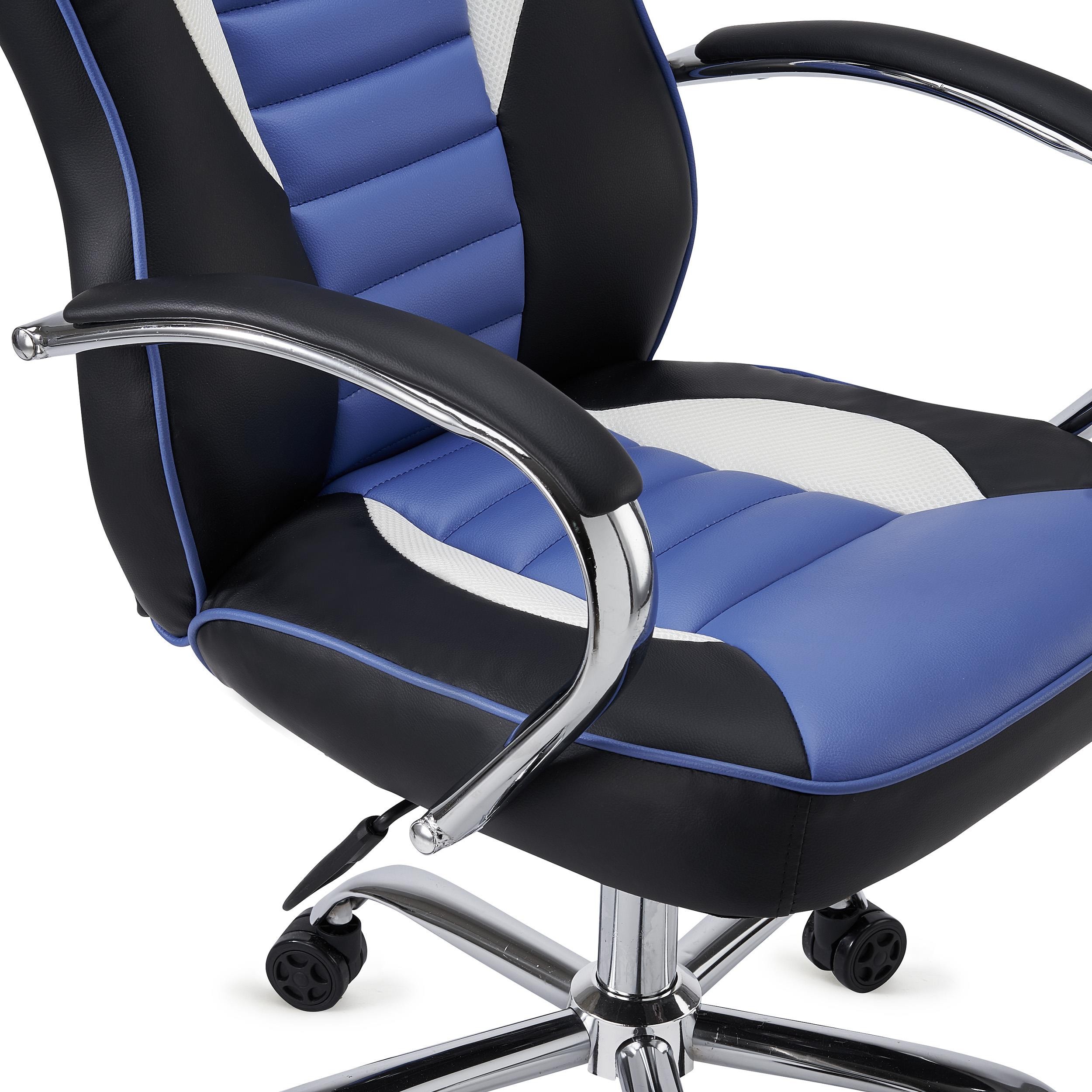 Silla de Oficina Gaming MONTECARLO, Brazos y Base en Metal, Muy Cómoda y Resistente, En Negro