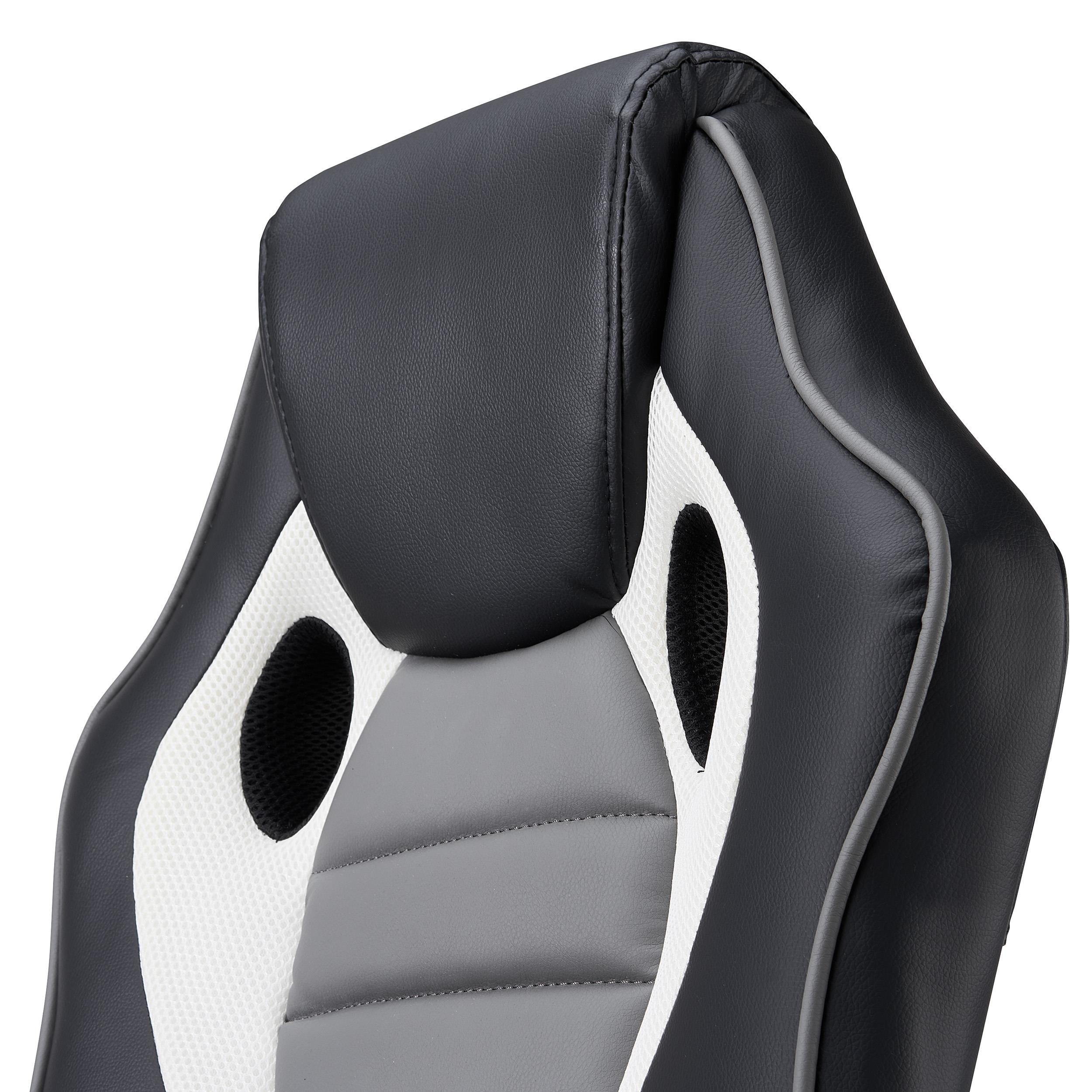 Silla de Oficina Gaming MONTECARLO, Brazos y Base en Metal, Muy Cómoda y Resistente, En Negro