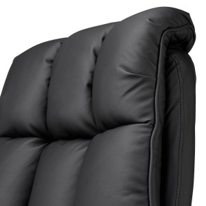 Sillón de Oficina PRESIDENT, Amplio y Muy Cómodo, Piel Negra