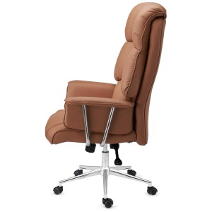 Sillón de Oficina PRESIDENT, Amplio y Muy Cómodo, Piel Negra