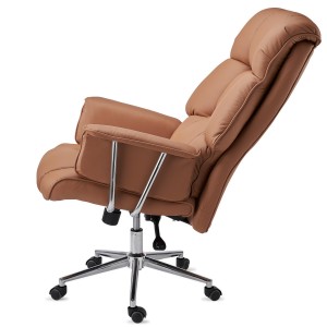Sillón de Oficina PRESIDENT, Amplio y Muy Cómodo, Piel Negra