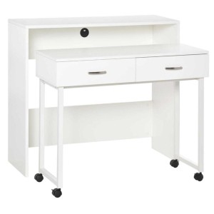 Set de 2 Escritorios BIANCA en Madera color Blanco