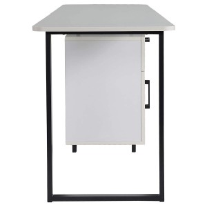 Mesa para Ordenador MAGNOLIA en Metal y Madera color Blanco