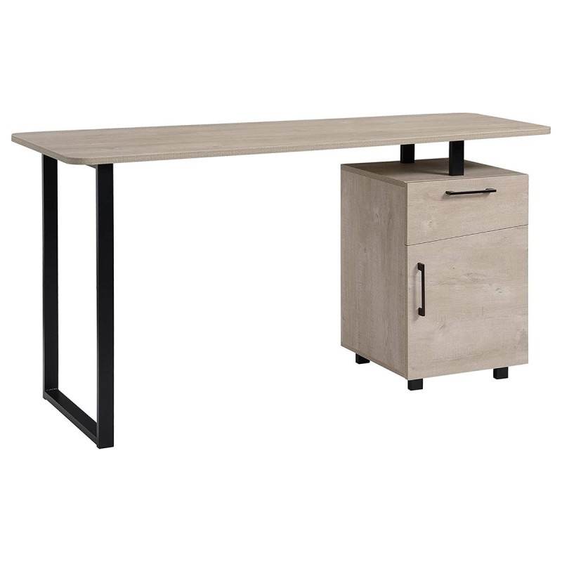 Mesa para Ordenador MAGNOLIA en Metal y Madera color Blanco