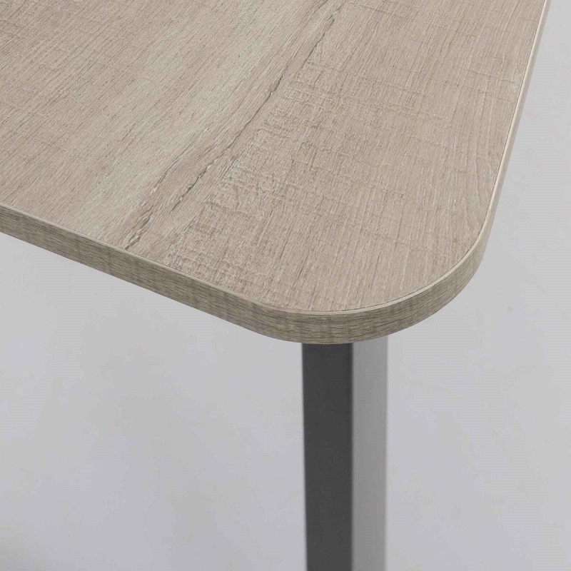 Mesa para Ordenador MAGNOLIA en Metal y Madera color Blanco