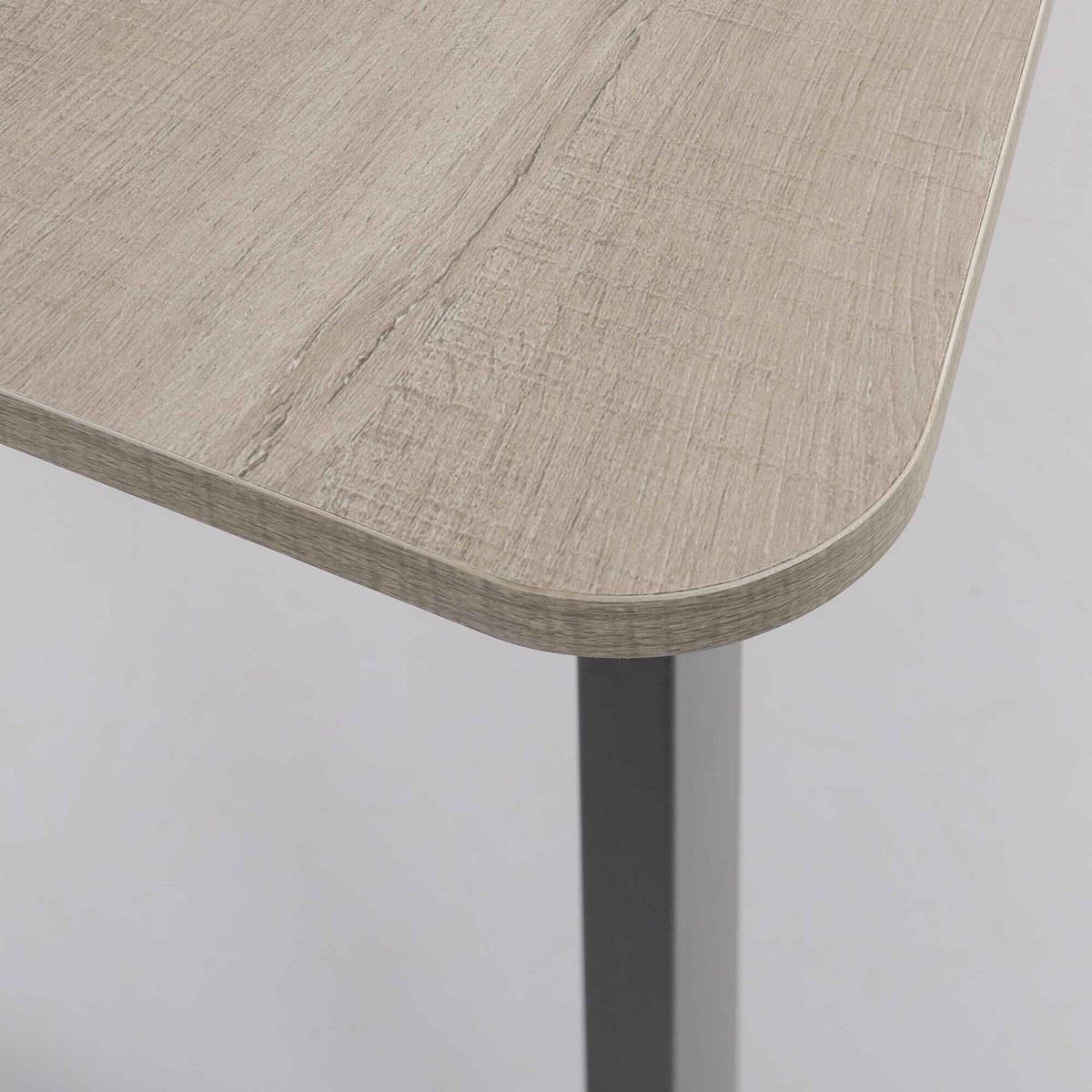 Mesa para Ordenador MAGNOLIA, Dimensiones 150x60x76 cm, con Cajones, en Metal y Madera color Blanco