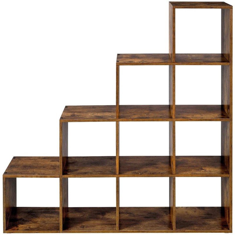 Estantería ASCEN, 129,5x29 cm, En Madera, Color Nogal