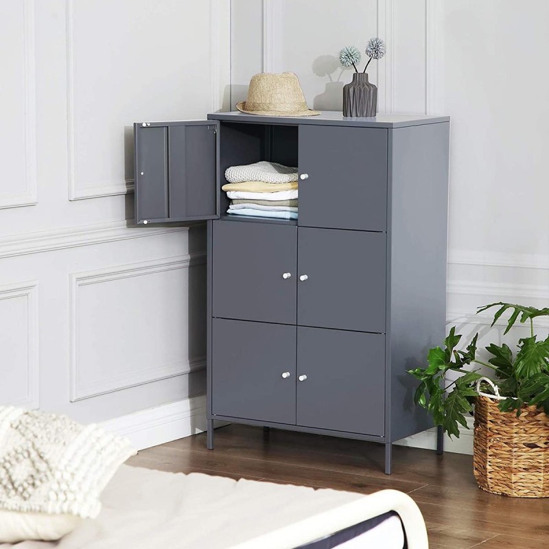 Armario HERA, 105,2x65x36 cm, en Metal color Gris