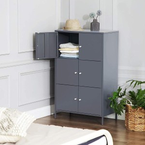Armario HERA, 105,2x65x36 cm, en Metal color Gris